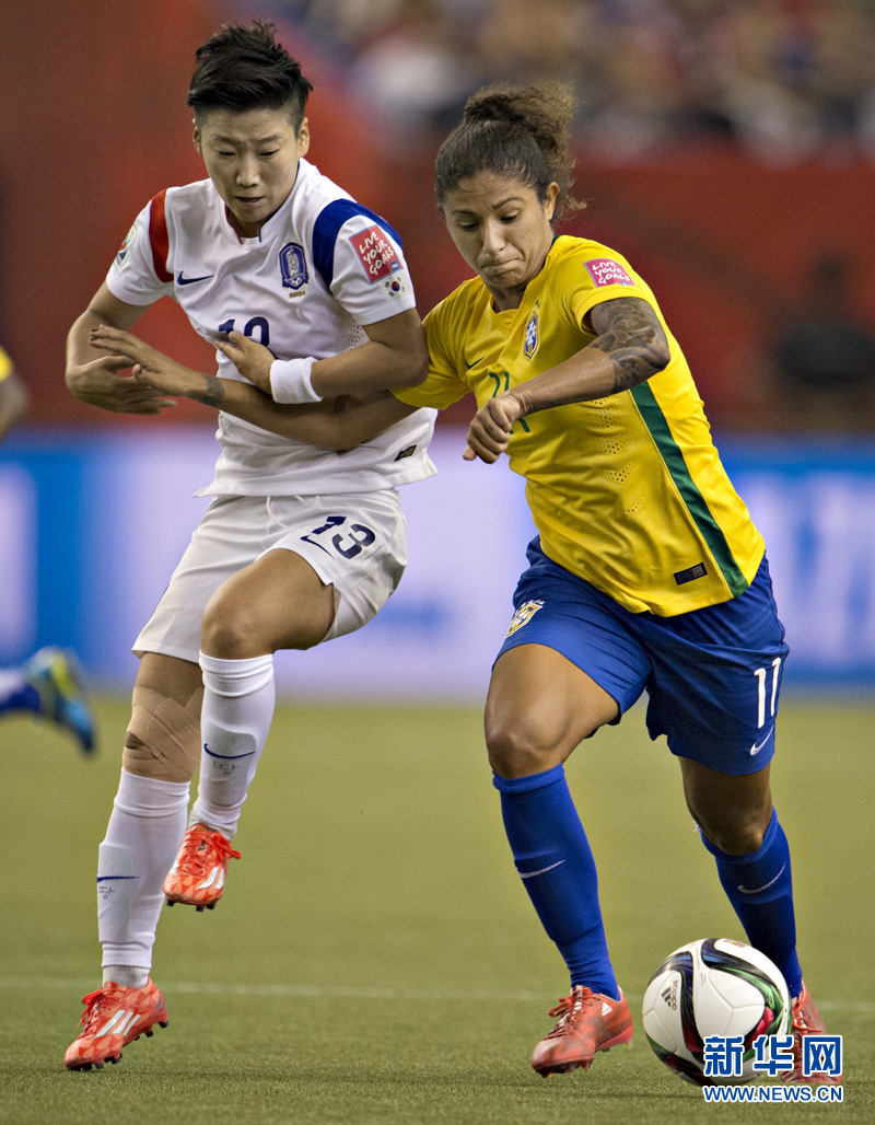 巴西女足队员入选国际杯赛最佳阵容